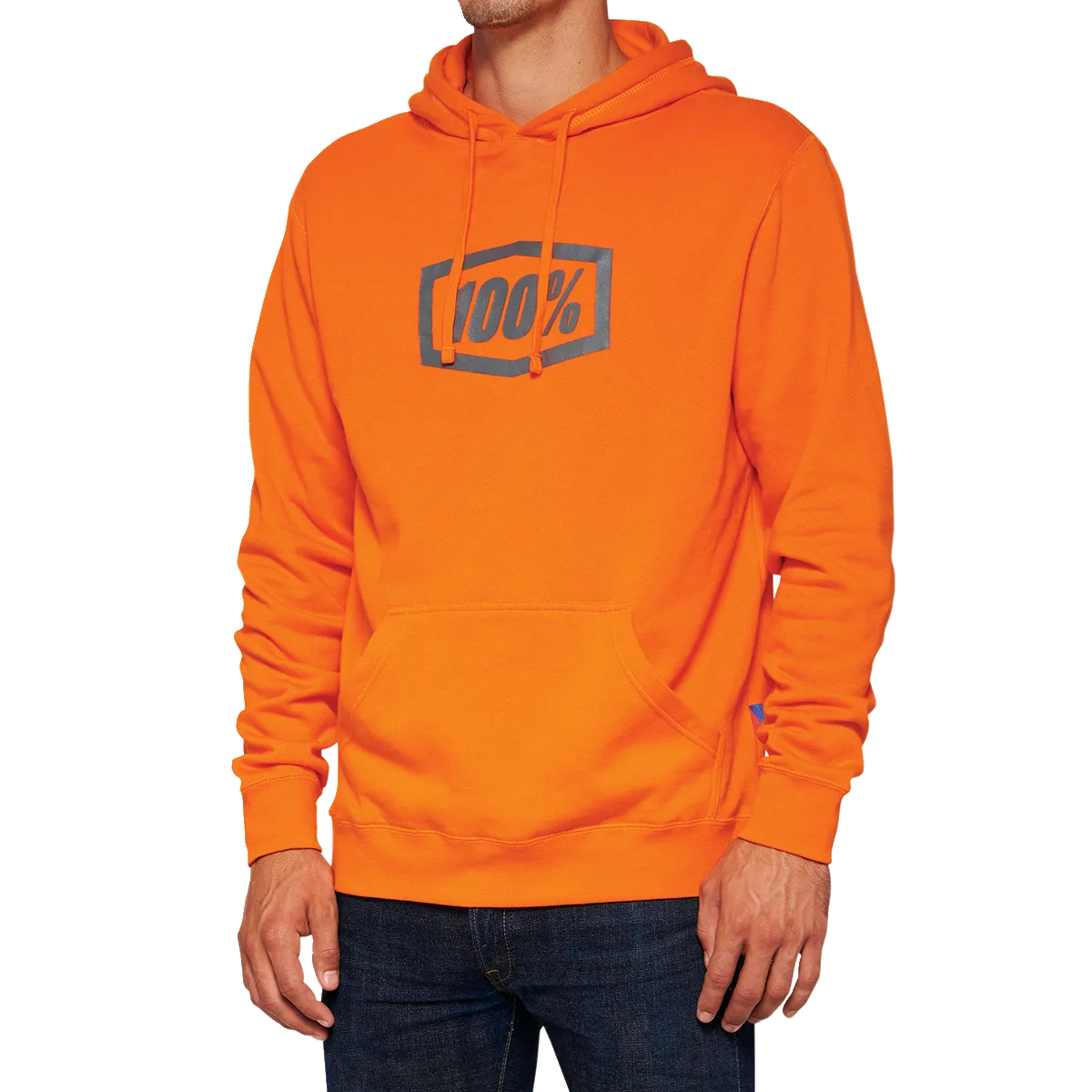 100% Hoodie Icon - Orange - Large 20029-00022