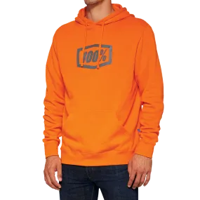 100% Hoodie Icon - Orange - Large 20029-00022