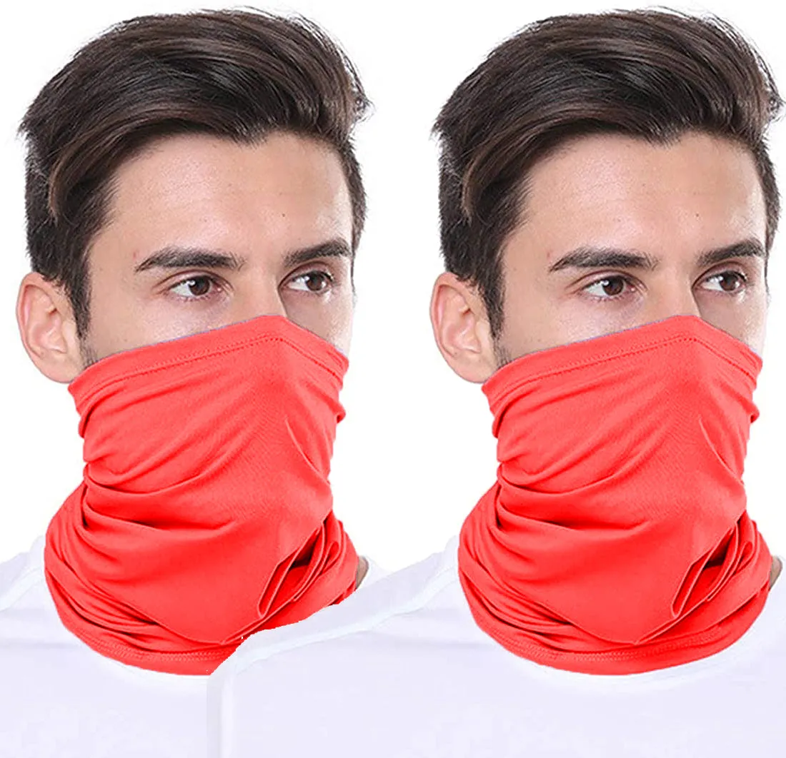 2 Pack of Multi-Purpose Scarf Neckerchief Outdoor Headwear Bandana