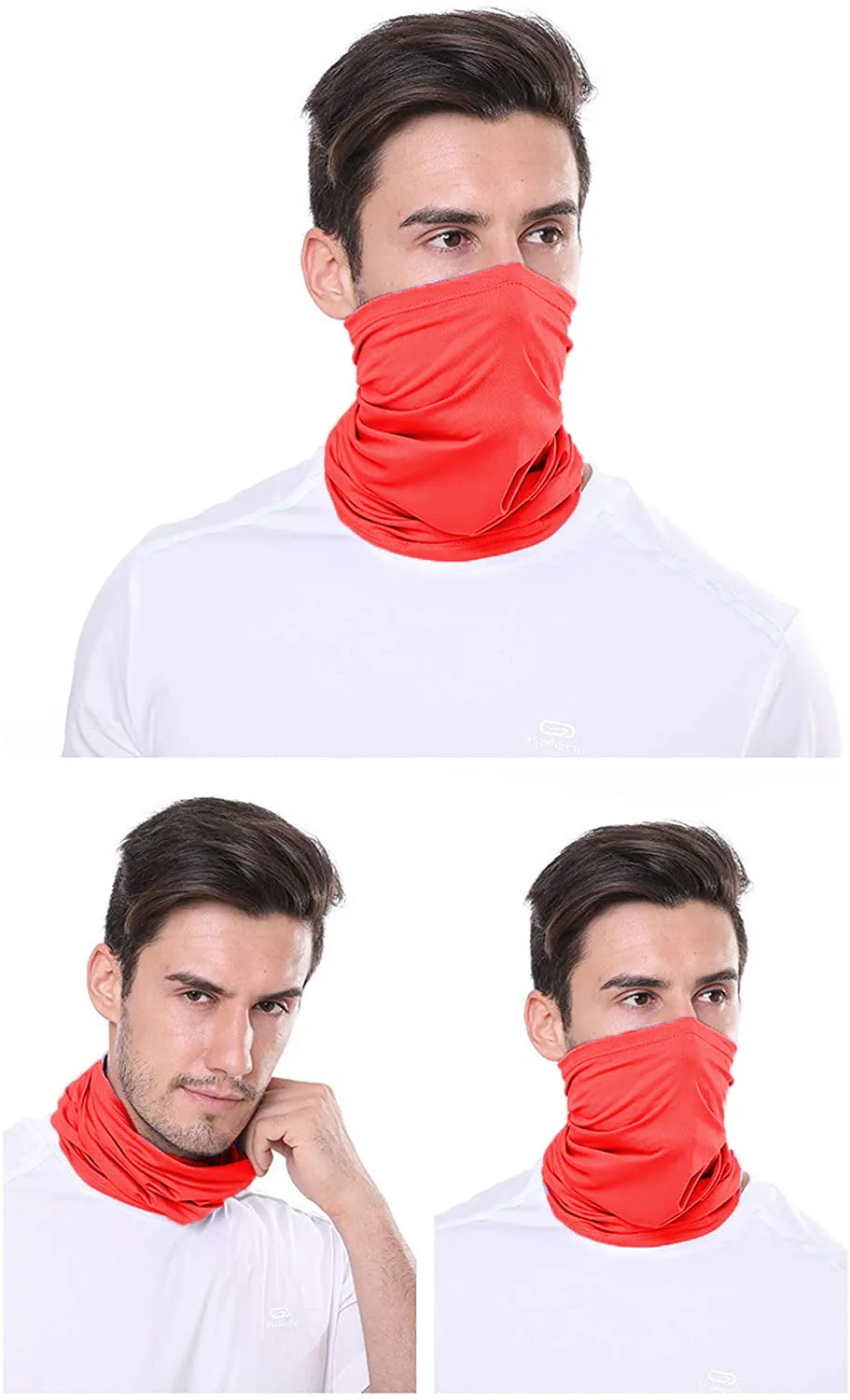 2 Pack of Multi-Purpose Scarf Neckerchief Outdoor Headwear Bandana