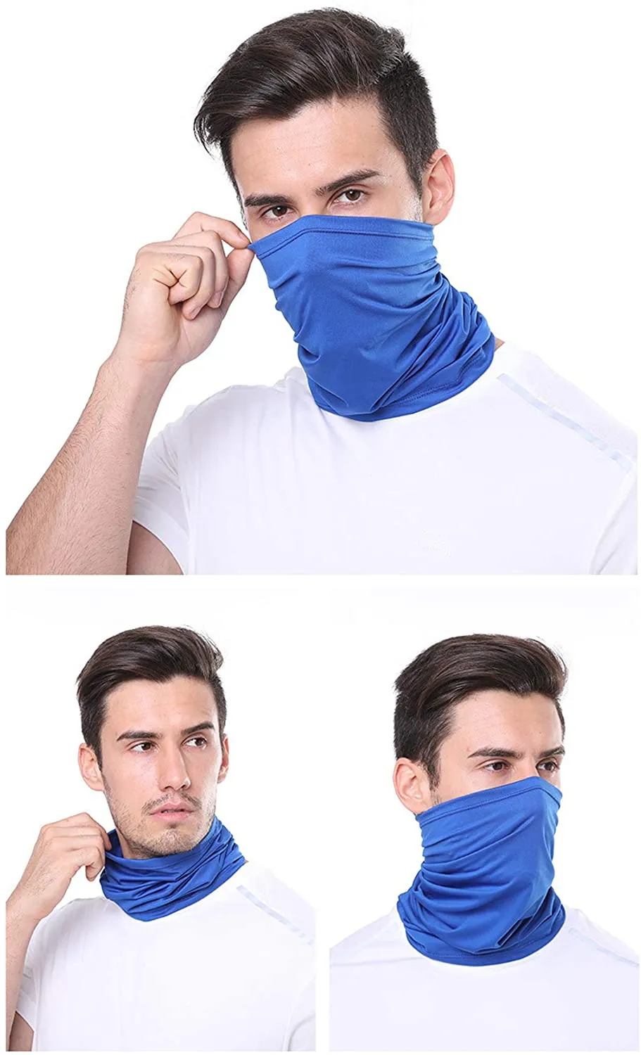 2 Pack of Multi-Purpose Scarf Neckerchief Outdoor Headwear Bandana