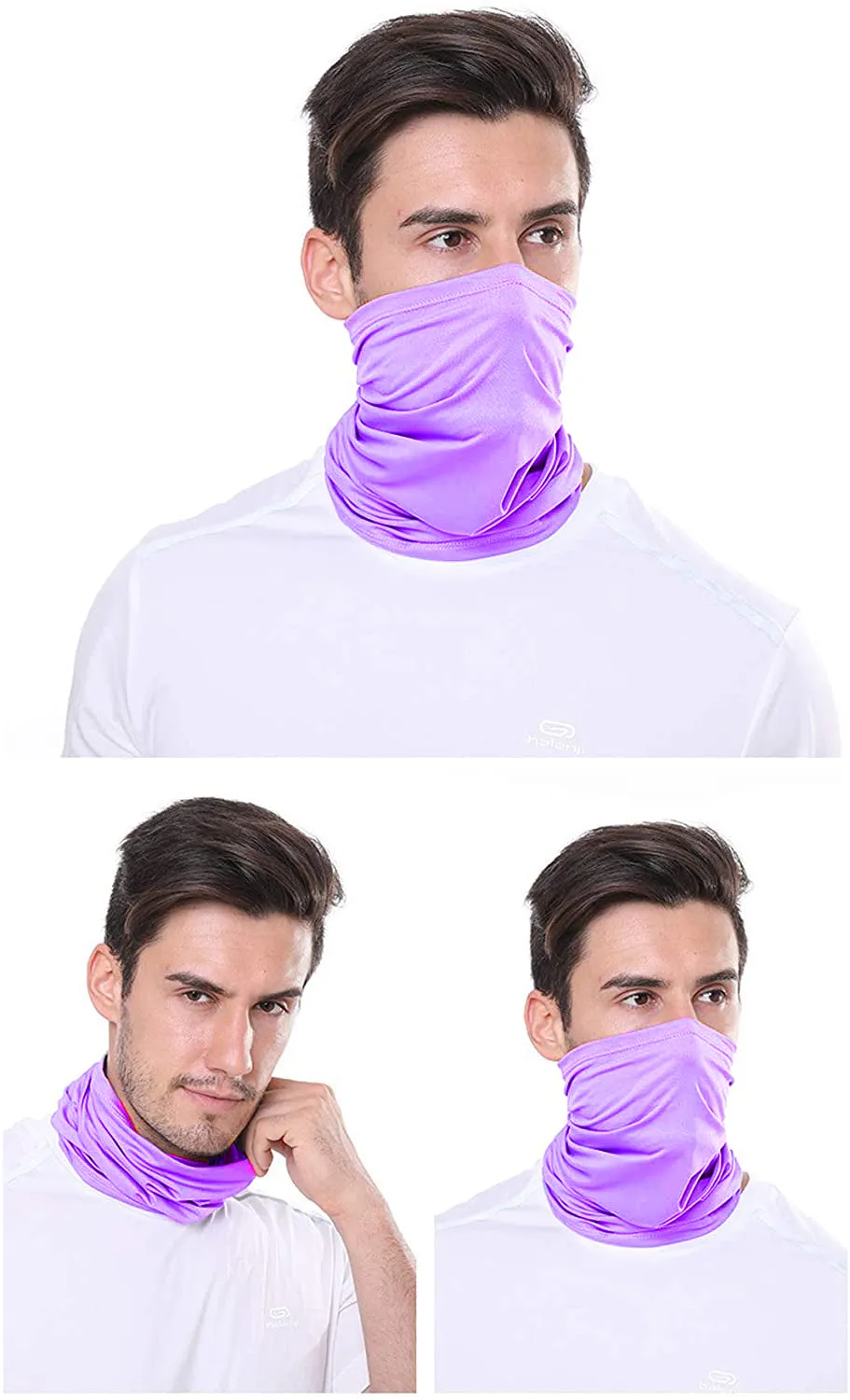 2 Pack of Multi-Purpose Scarf Neckerchief Outdoor Headwear Bandana