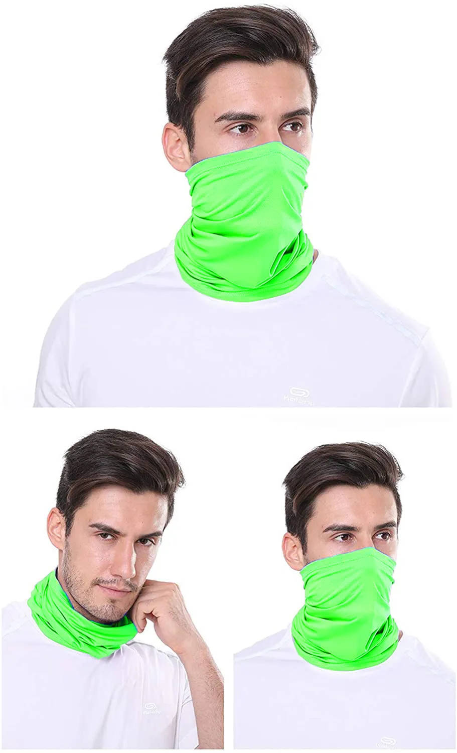 2 Pack of Multi-Purpose Scarf Neckerchief Outdoor Headwear Bandana