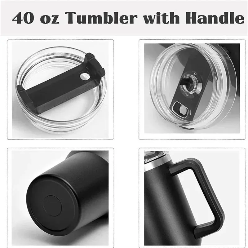 40Oz 304 Stainless Steel Insulated Water Bottle,Thermal Coffee Car Cup