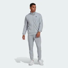 Adidas Logo Graphic Track Men Lifestyle Suit Silver