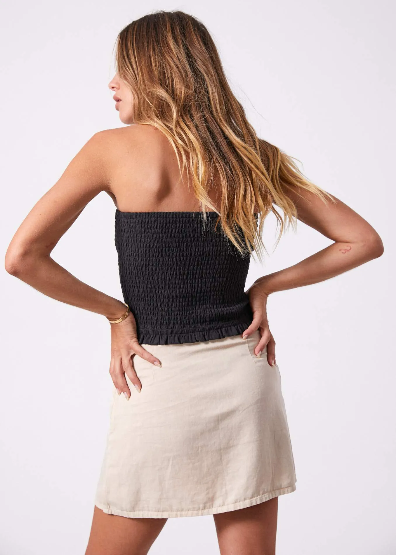 Afends Womens Mariah - Hemp Skirt - Macadamia