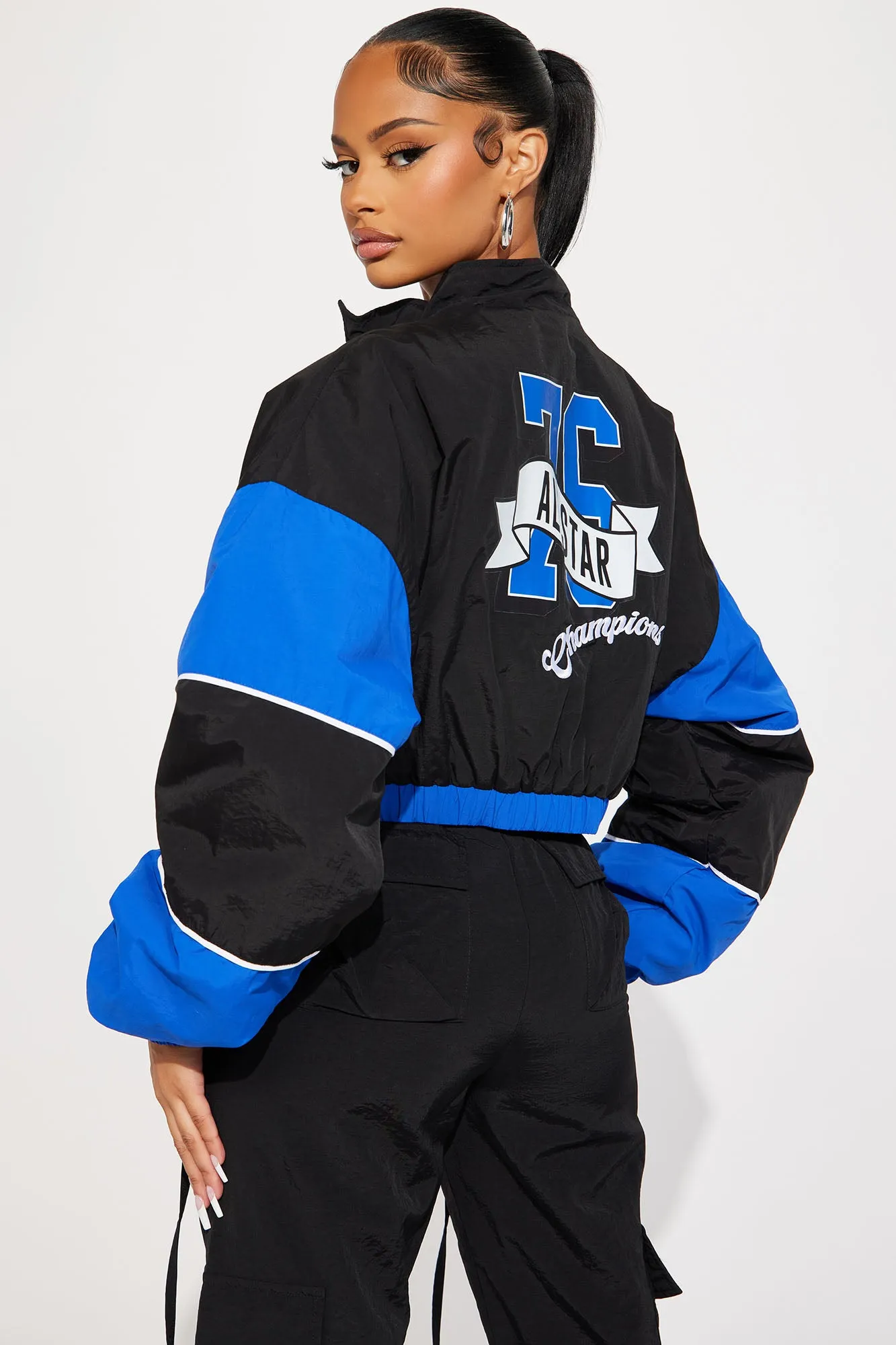 Always The Champ Bomber Jacket - Blue/combo