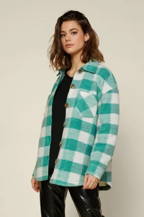 Amy Green Plaid Shacket