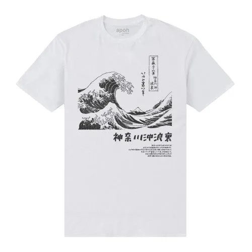 Apoh Unisex Adult Mono Hokusai T-Shirt