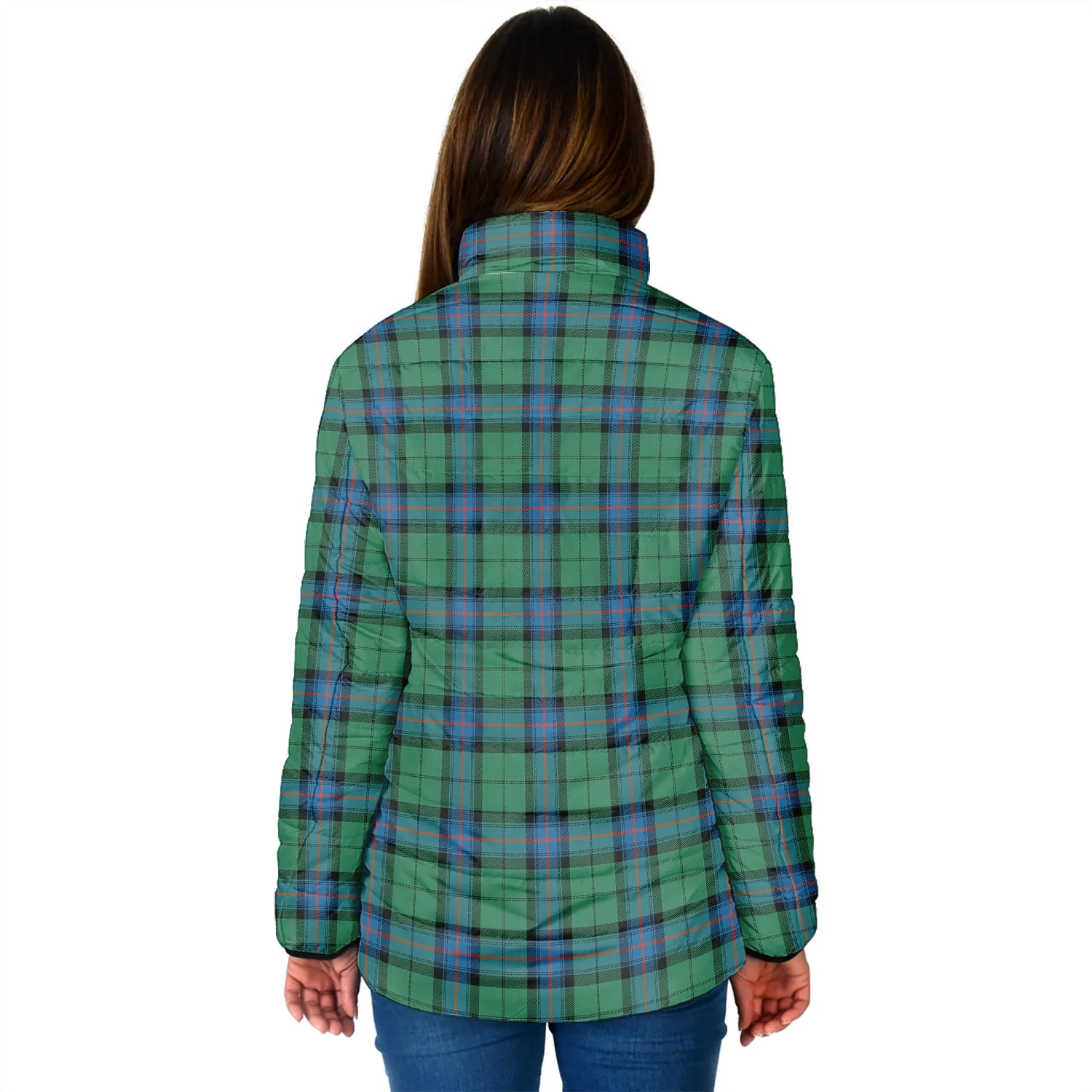 Armstrong Ancient Tartan Padded Jacket with Family Crest