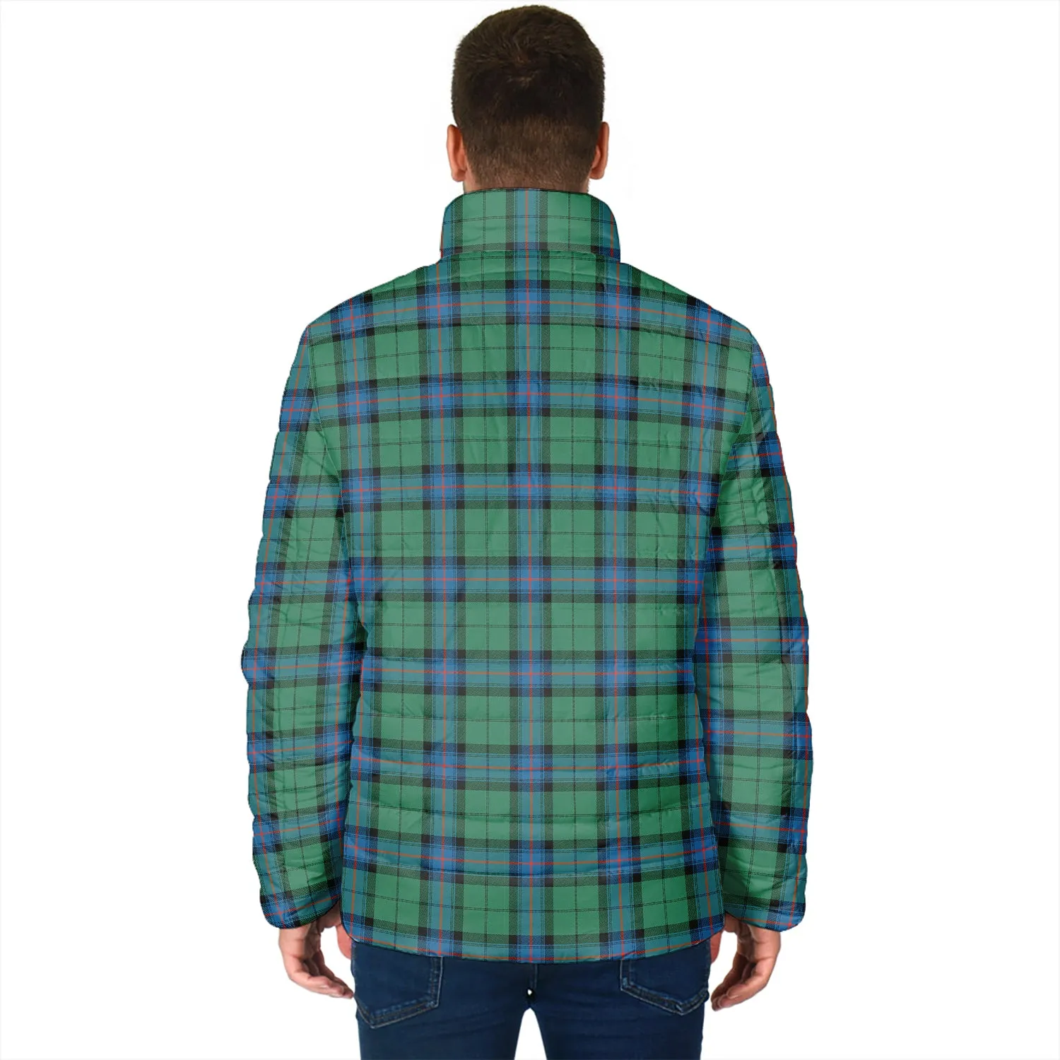 Armstrong Ancient Tartan Padded Jacket with Family Crest