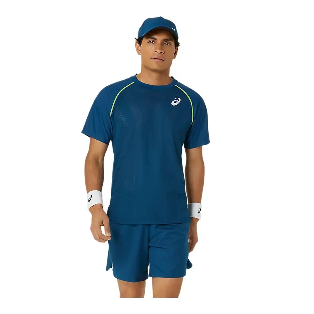 Asics Men's Match Actibreeze Shirt - Mako Blue