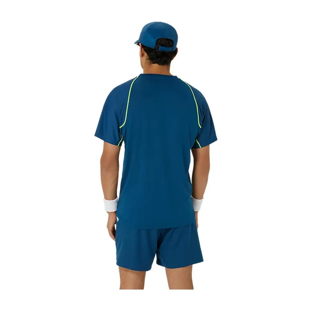 Asics Men's Match Actibreeze Shirt - Mako Blue