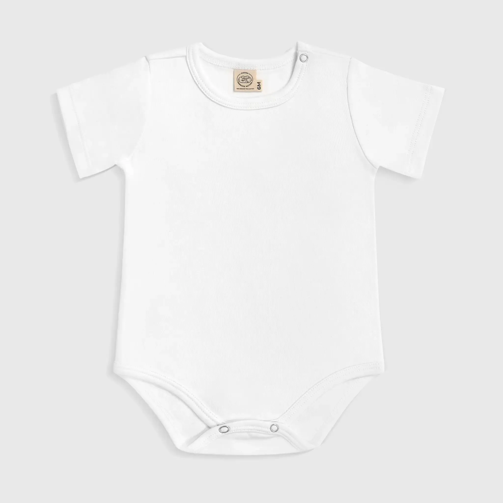 Baby's Organic Pima Cotton Short-Sleeve Bodysuit