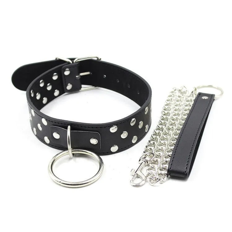 Bad Kitty Faux Leather Collar and Lead Set