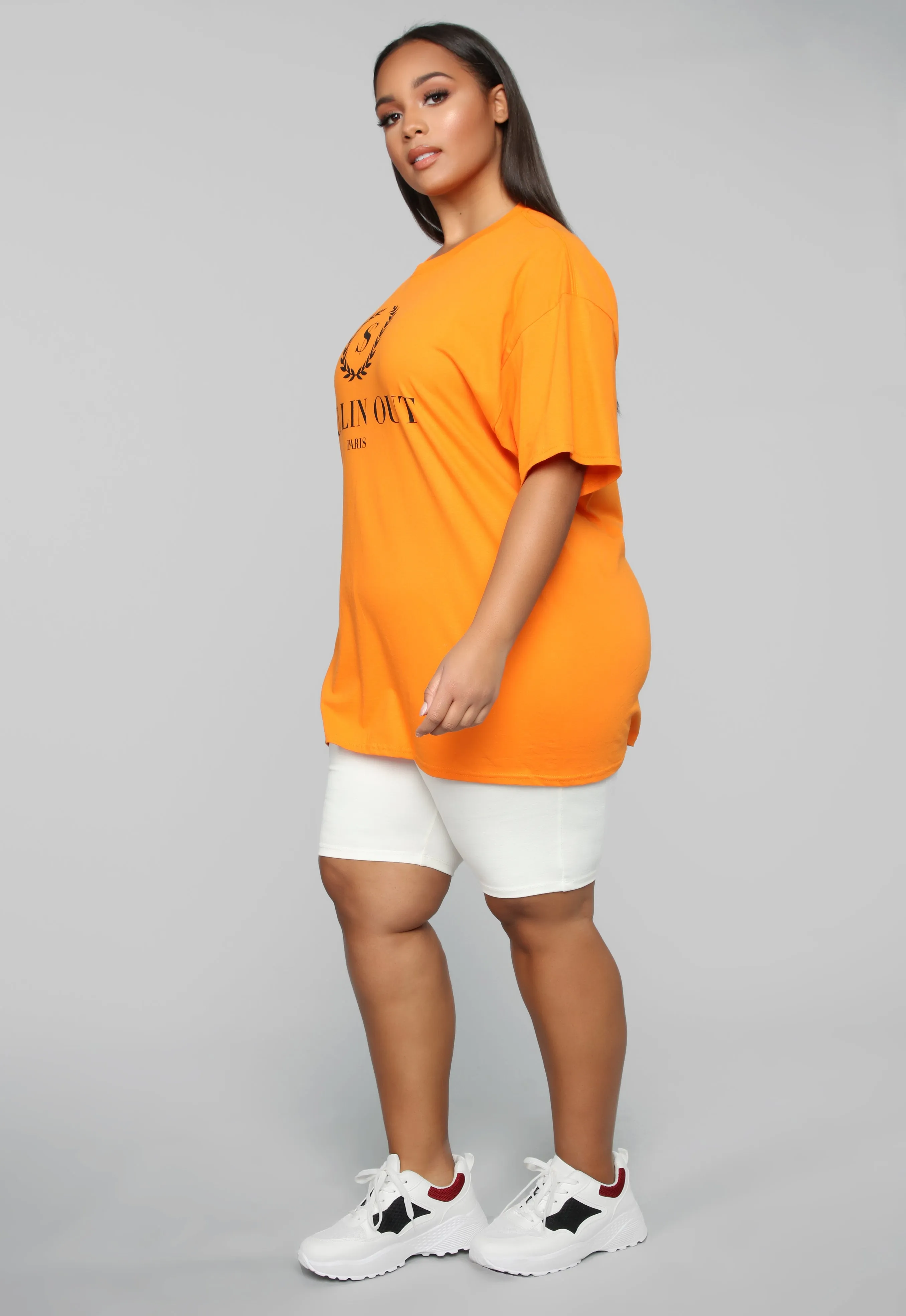 Ballin Out Tunic Top - Orange