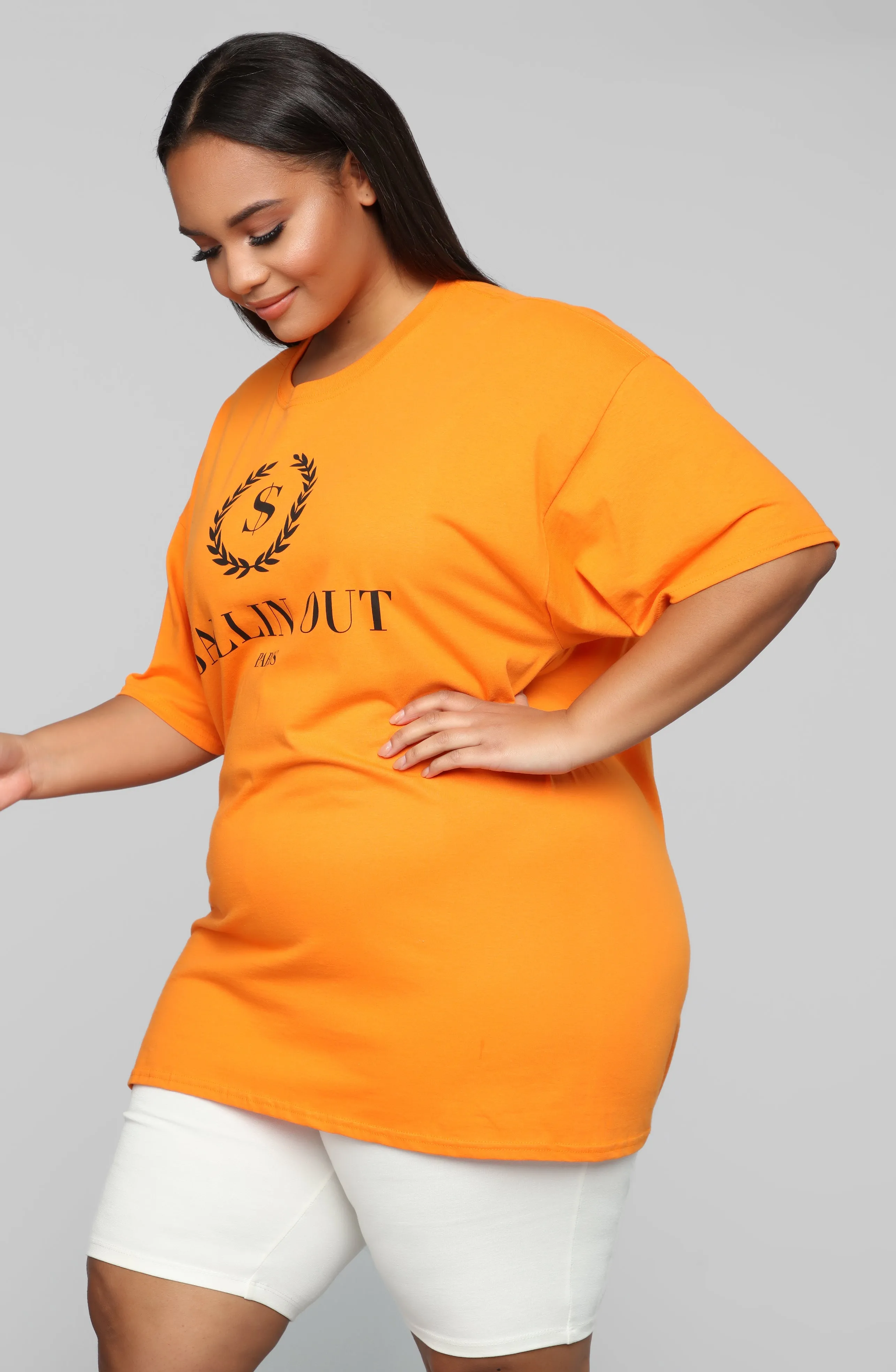 Ballin Out Tunic Top - Orange