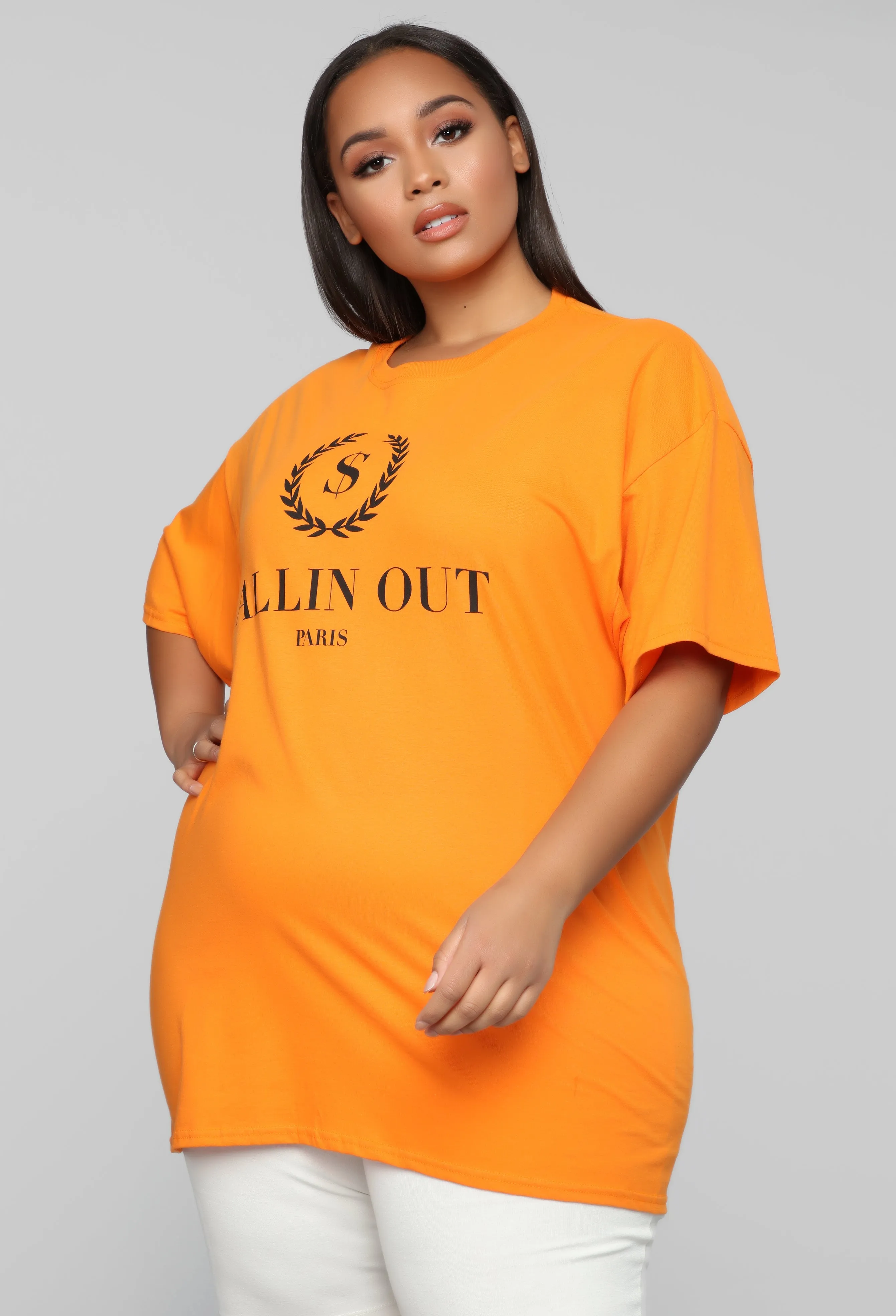 Ballin Out Tunic Top - Orange