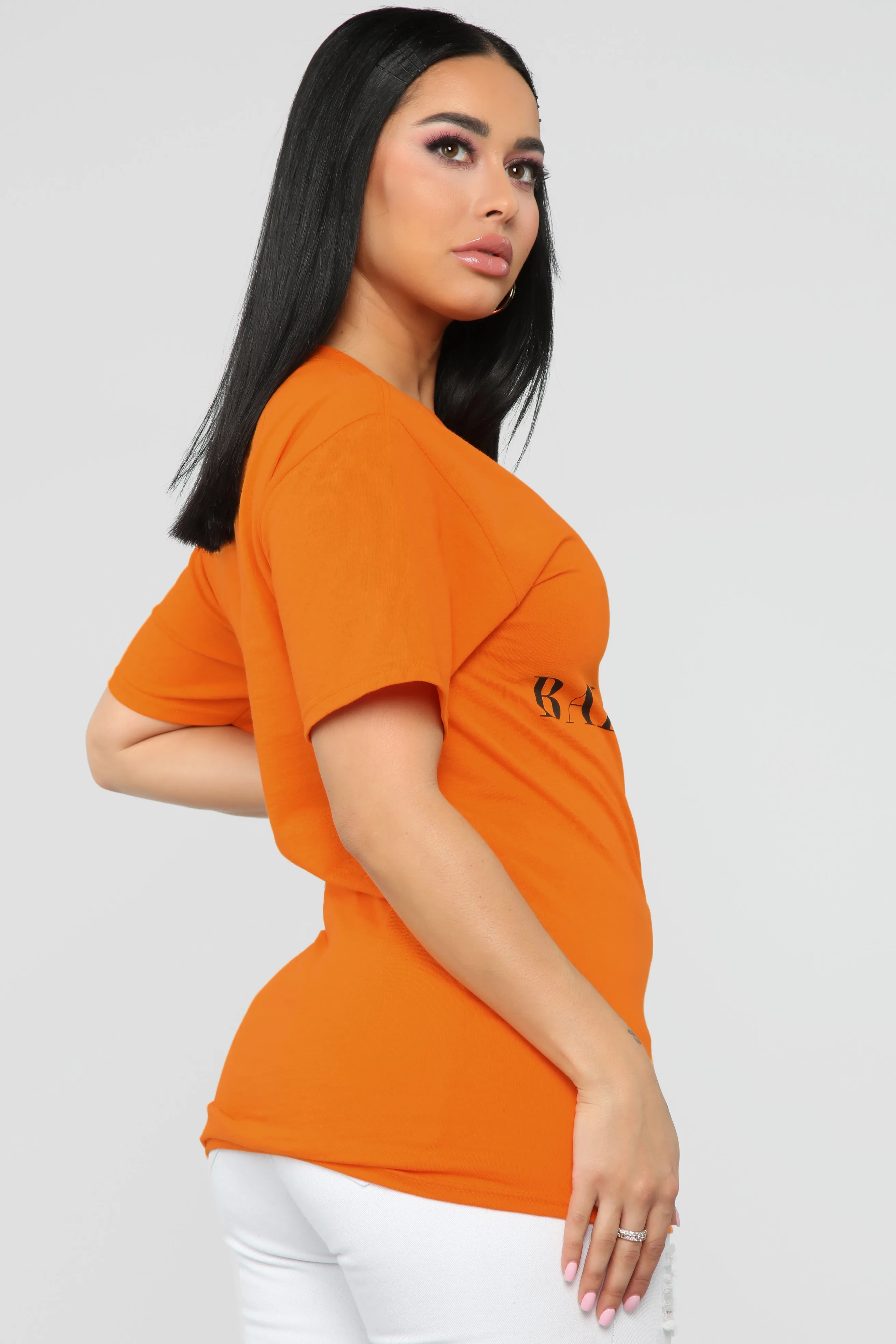 Ballin Out Tunic Top - Orange