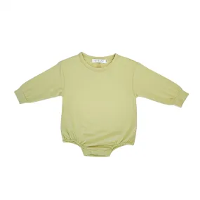 Bamboo Oversized Long Sleeve Bodysuit - Light Green