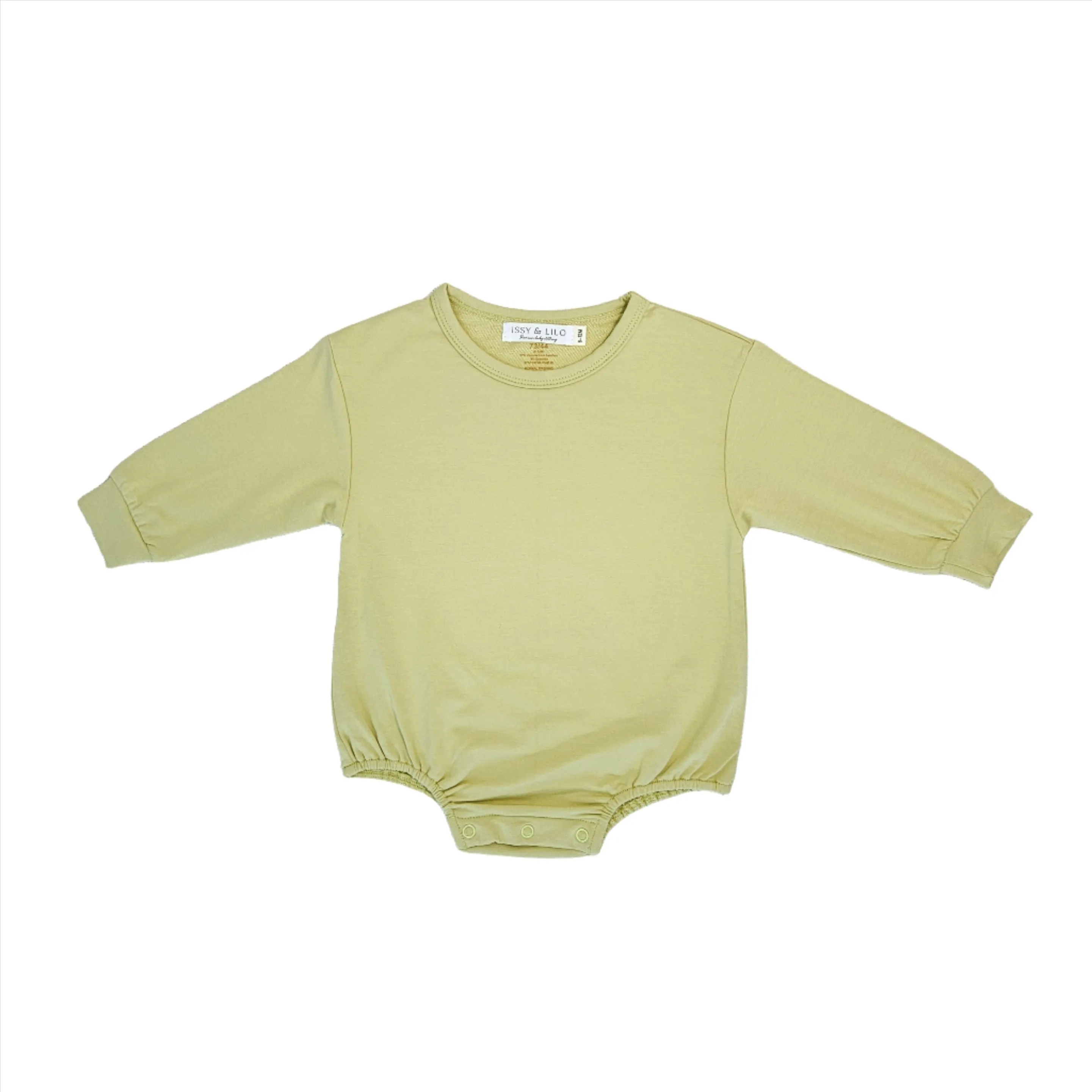 Bamboo Oversized Long Sleeve Bodysuit - Light Green