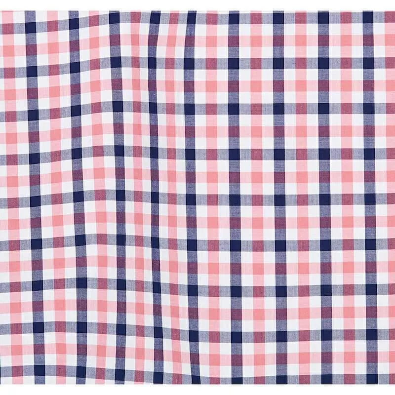 Barbour Gingham 15 Regular Fit Mens Shirt - Pink