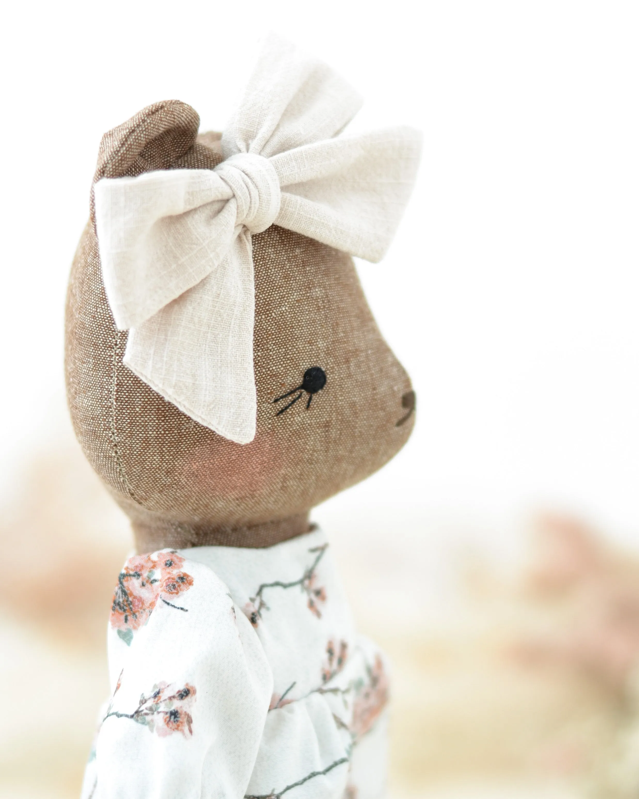 Bear Soft Toy Charlotte Floral