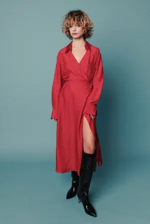 Bella Midi Dress - True Red