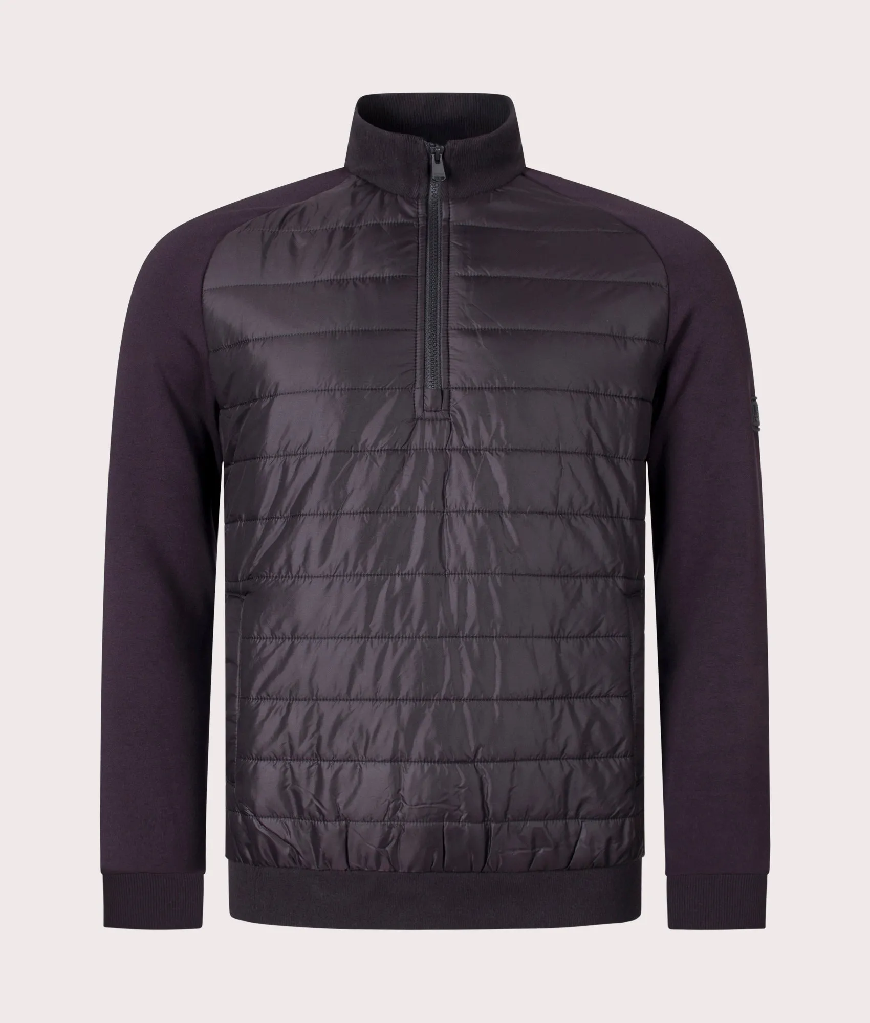 Ben Quilted Quarter Zip Hybrid Jacket