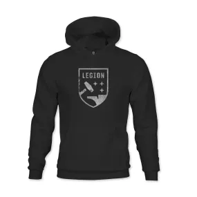 Birmingham Legion FC Mono Badge Youth Fleece Pullover Hoodie - Black