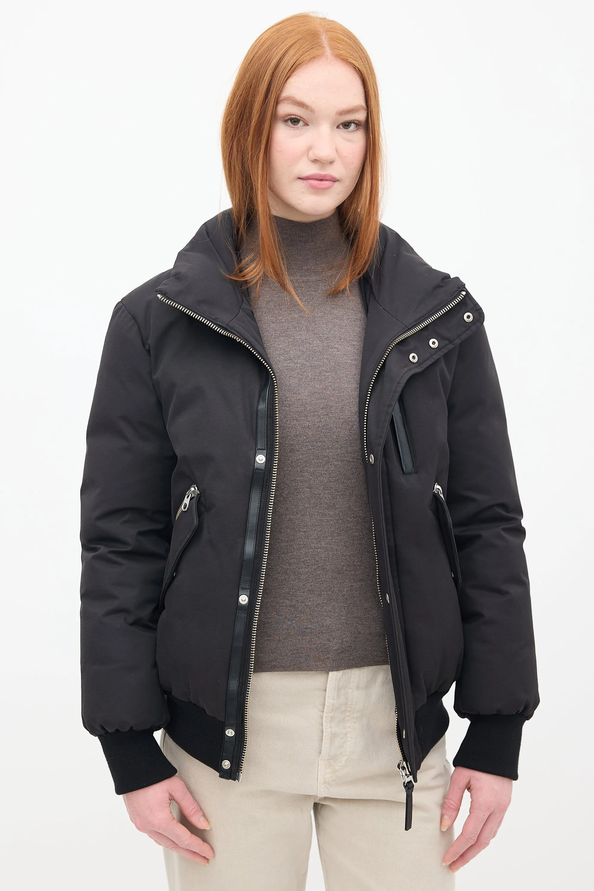 Black Down & Fur Trim Glen 2-in-1 Jacket