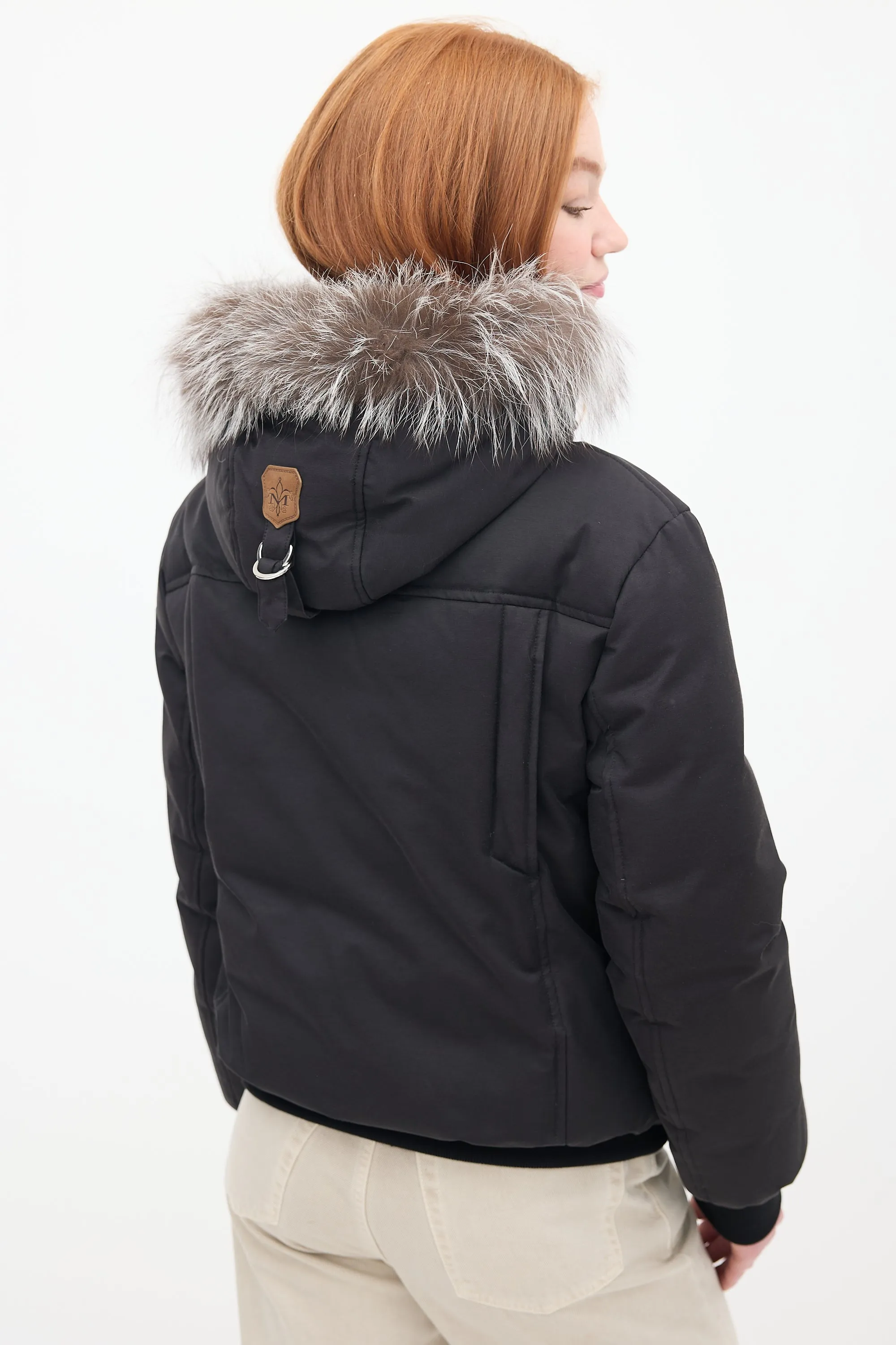 Black Down & Fur Trim Glen 2-in-1 Jacket