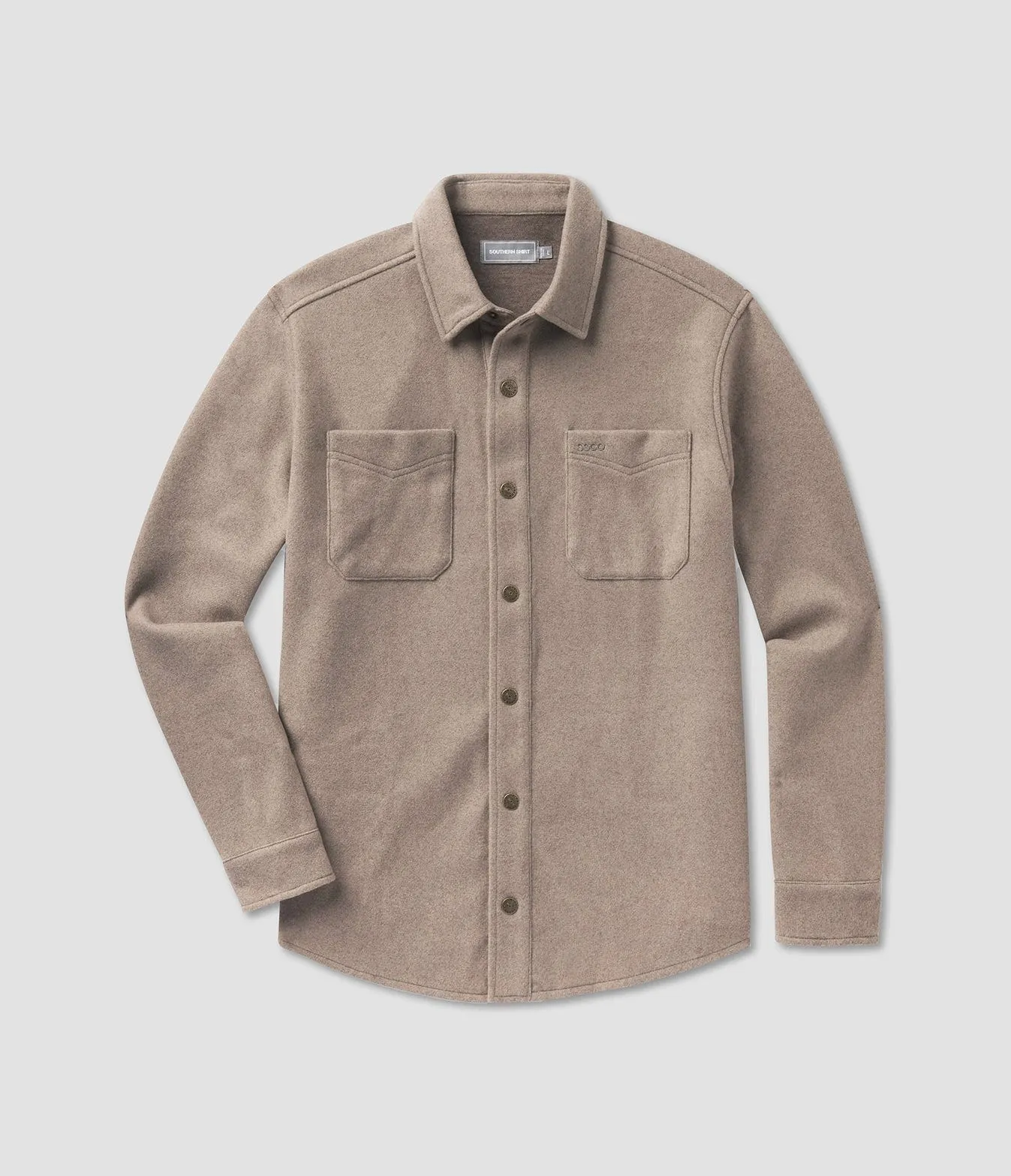 Broadway Fleece Shacket - Caribou