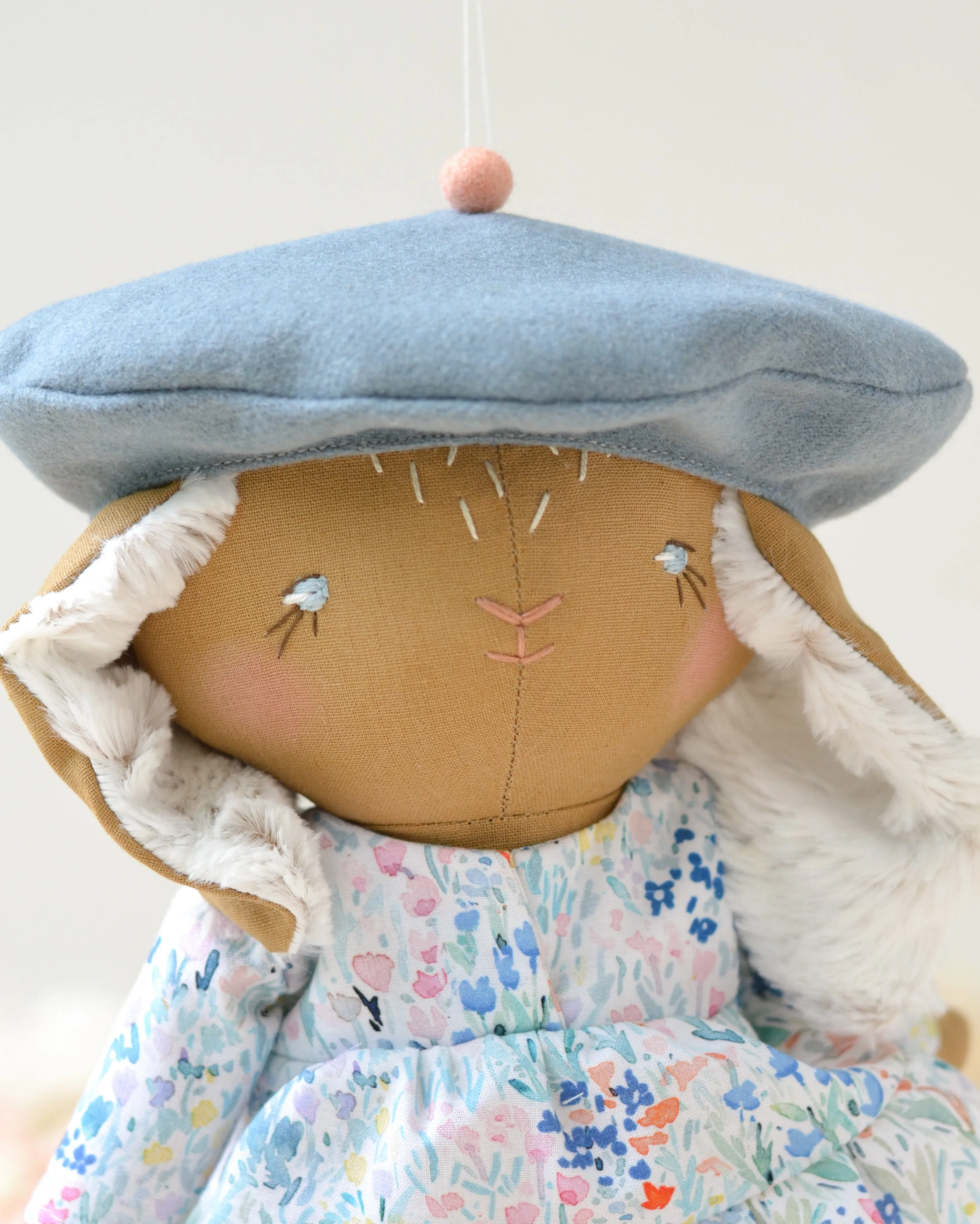 Bunny Soft Toy Jeanne French Beret