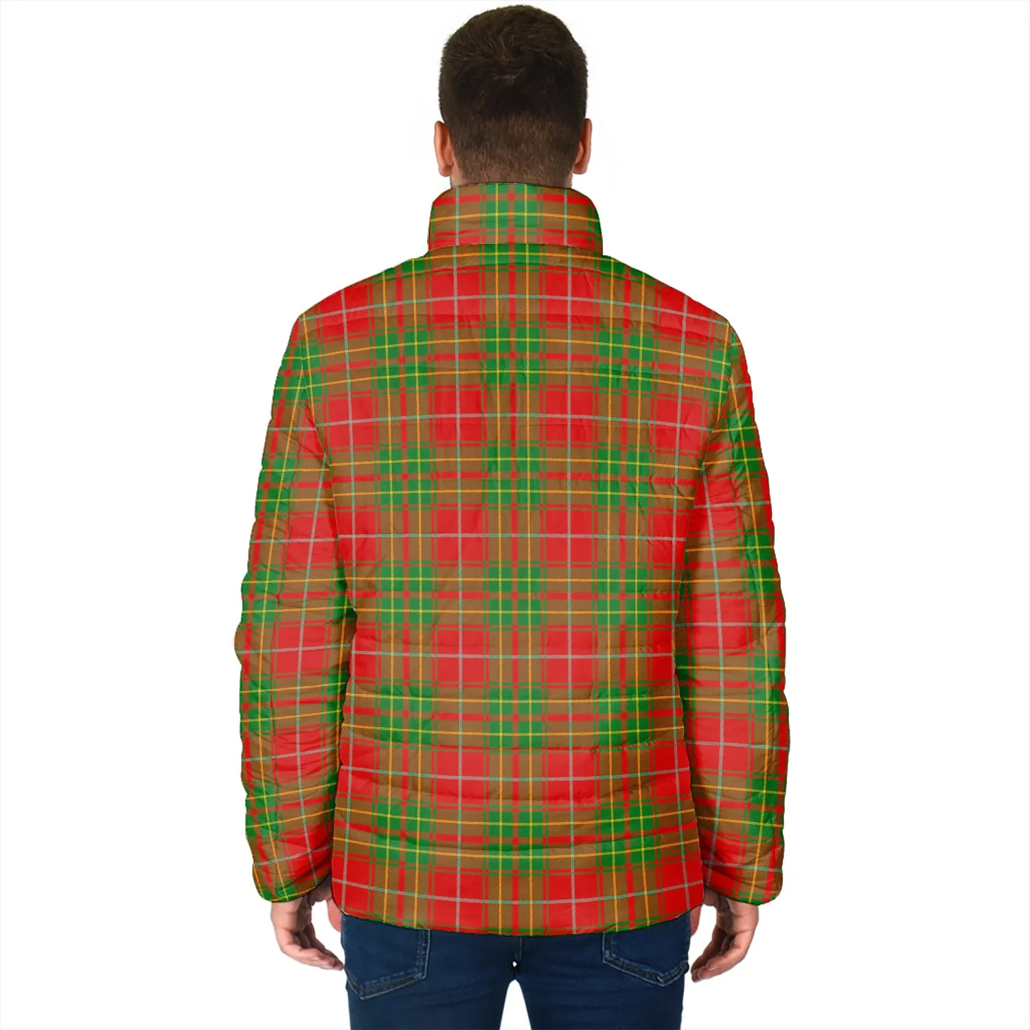 Burnett Tartan Padded Jacket with Family Crest