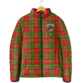 Burnett Tartan Padded Jacket with Family Crest