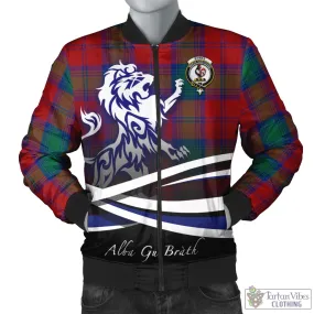 Byres (Byses) Tartan Bomber Jacket with Alba Gu Brath Regal Lion Emblem