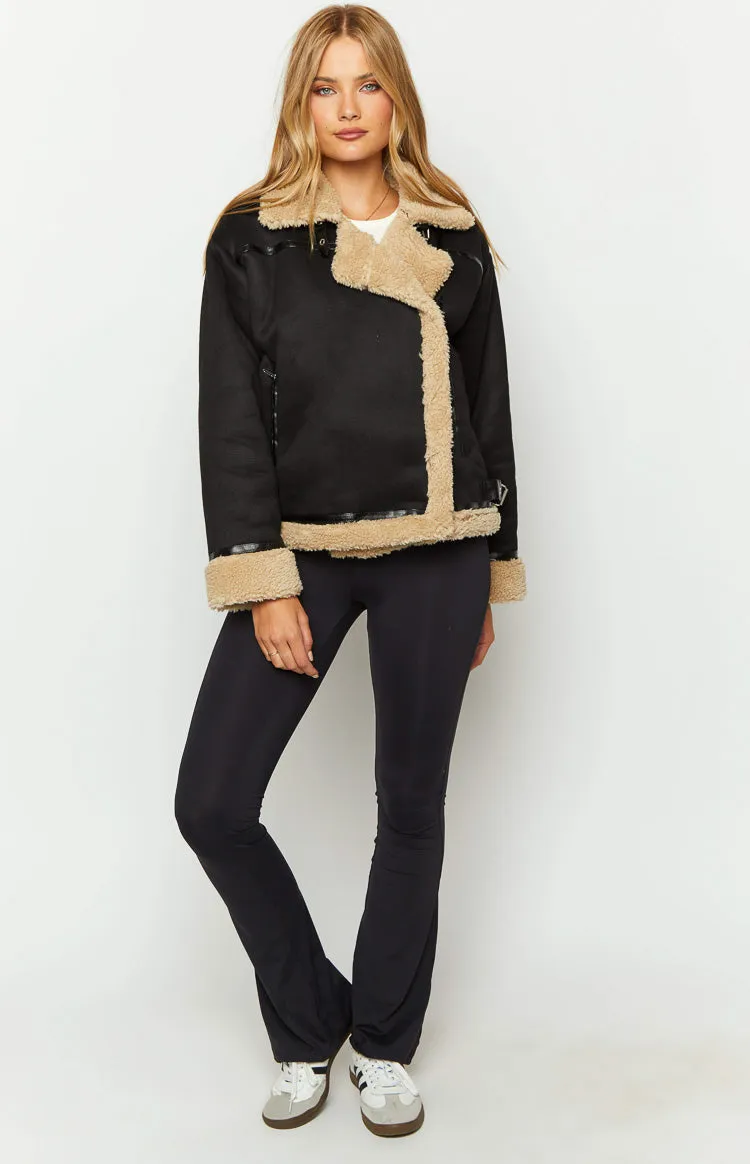 Calliope Black Aviator Jacket