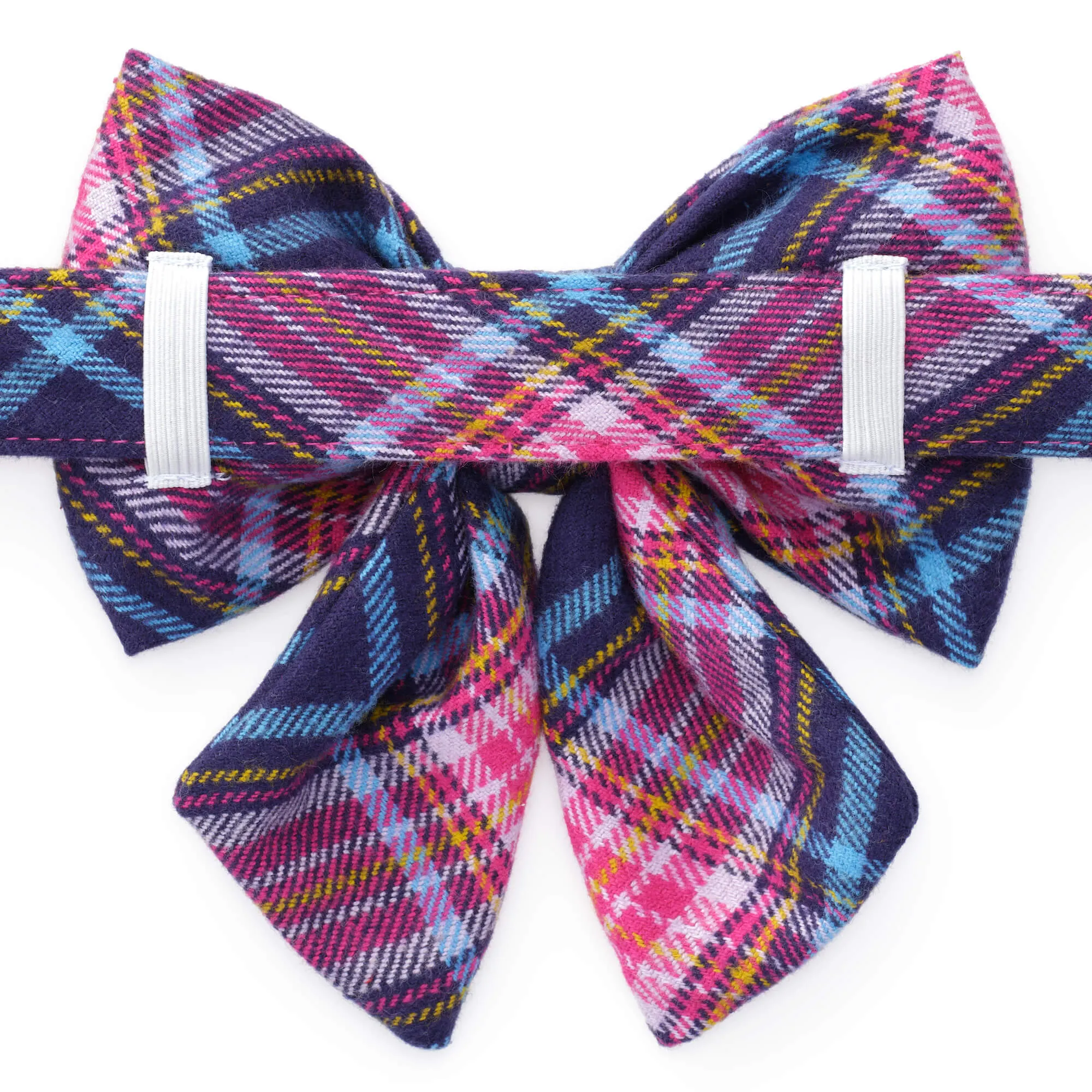 Camilla Plaid Flannel Lady Dog Bow