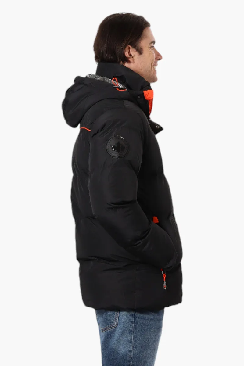 Canada Weather Gear Contrast Trim Bubble Bomber Jacket - Black