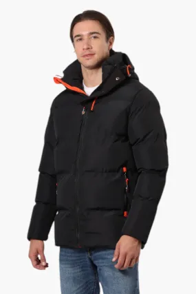 Canada Weather Gear Contrast Trim Bubble Bomber Jacket - Black