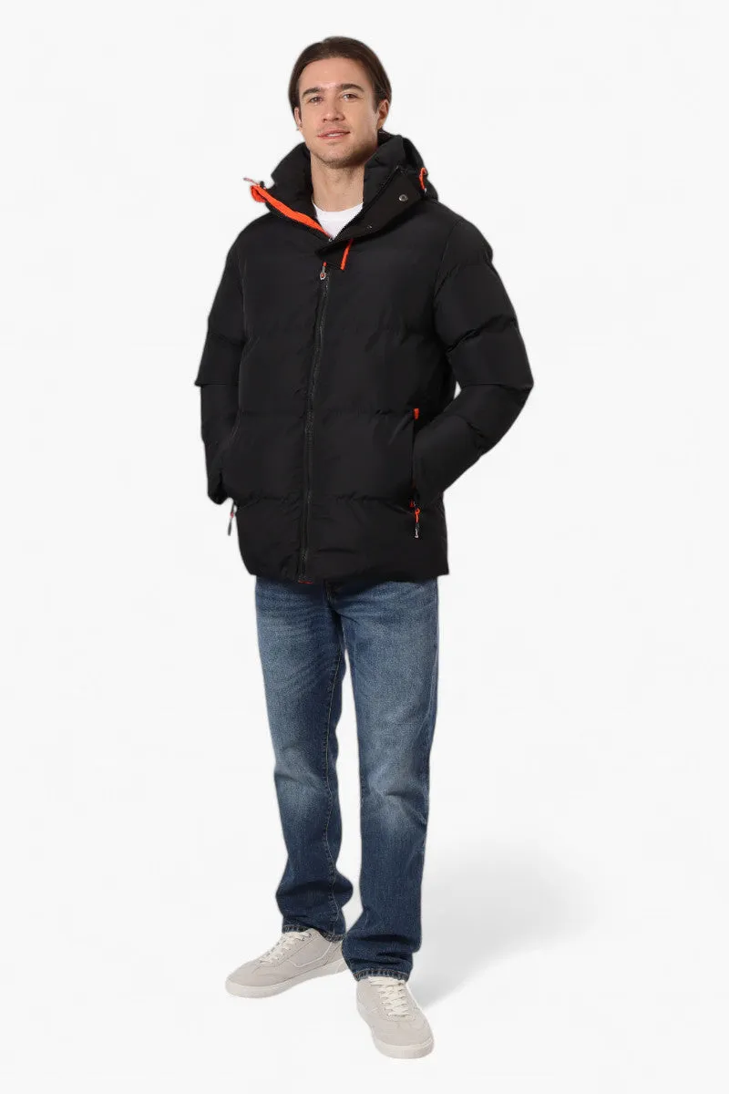 Canada Weather Gear Contrast Trim Bubble Bomber Jacket - Black