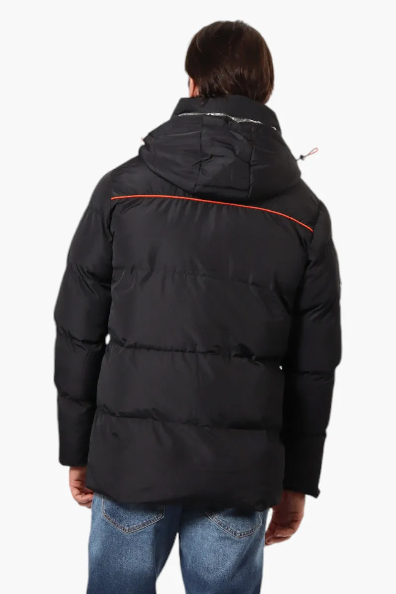 Canada Weather Gear Contrast Trim Bubble Bomber Jacket - Black