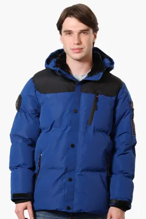 Canada Weather Gear Mouton Lined Bomber Jacket - Blue