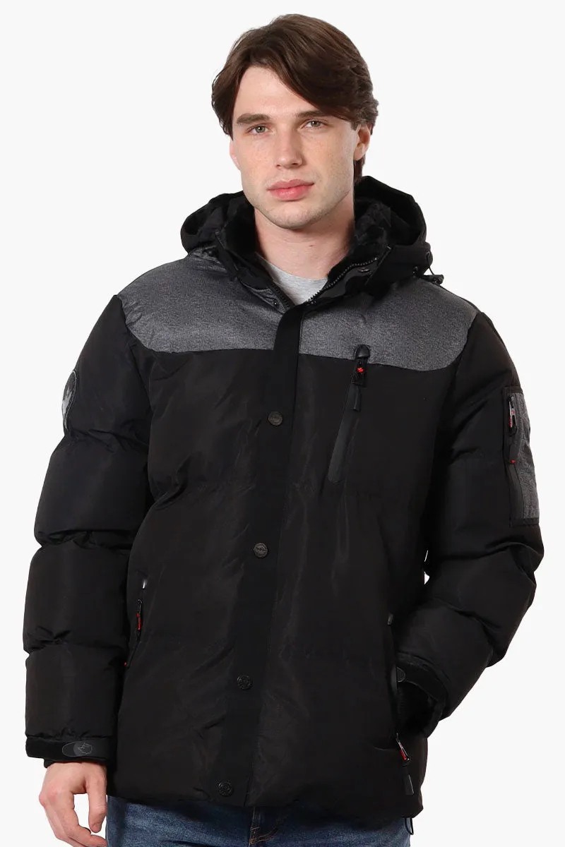 Canada Weather Gear Mouton Lined Bomber Jacket - Grey