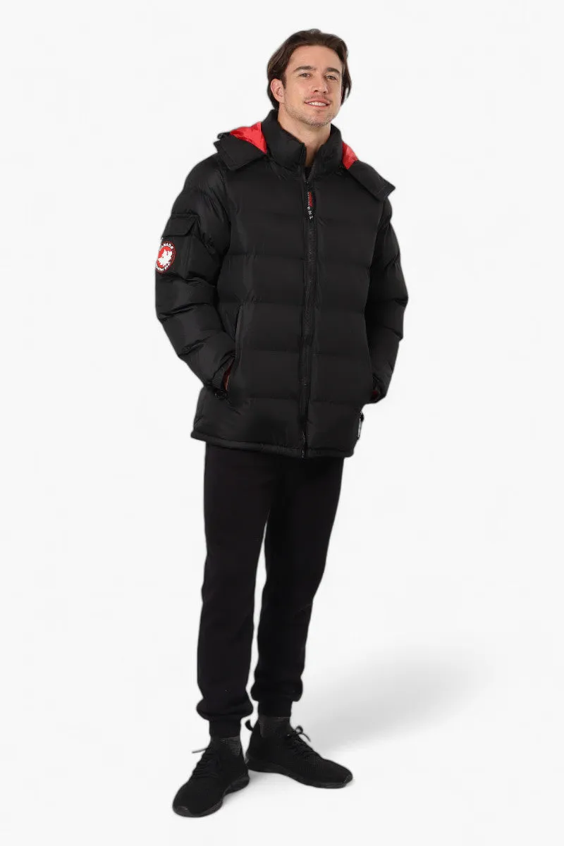 Canada Weather Gear Zip Pocket Bubble Bomber Jacket - Black