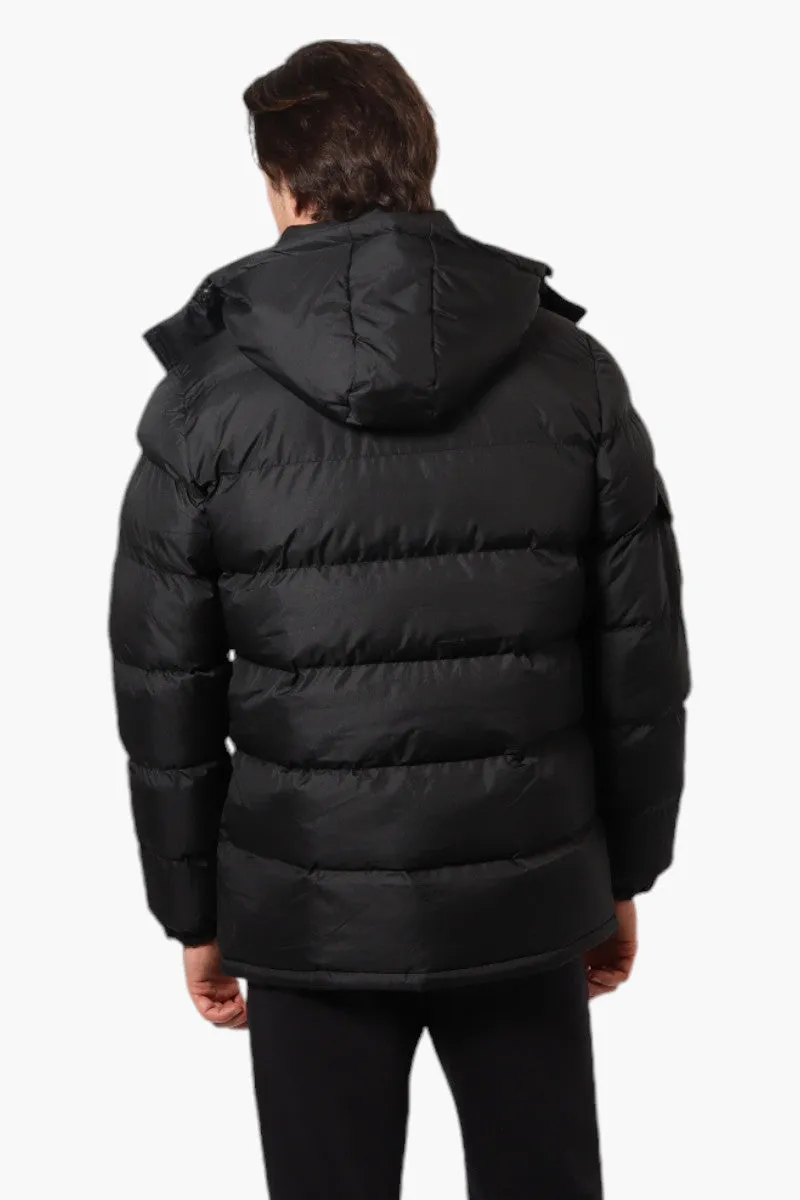 Canada Weather Gear Zip Pocket Bubble Bomber Jacket - Black