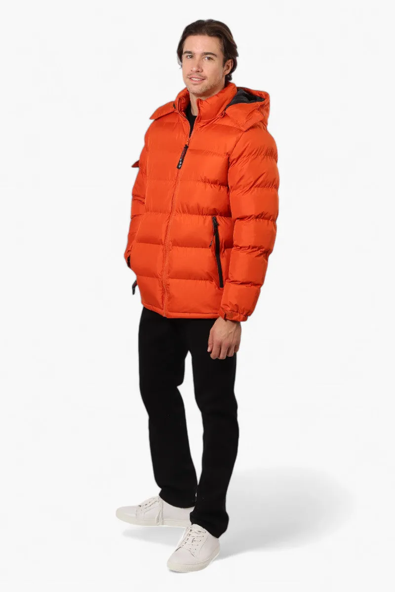 Canada Weather Gear Zip Pocket Bubble Bomber Jacket - Orange