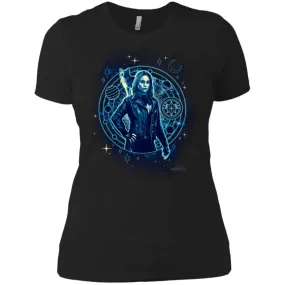 Captain Marvel Goose Geometric Circle Space Women Cotton T-Shirt