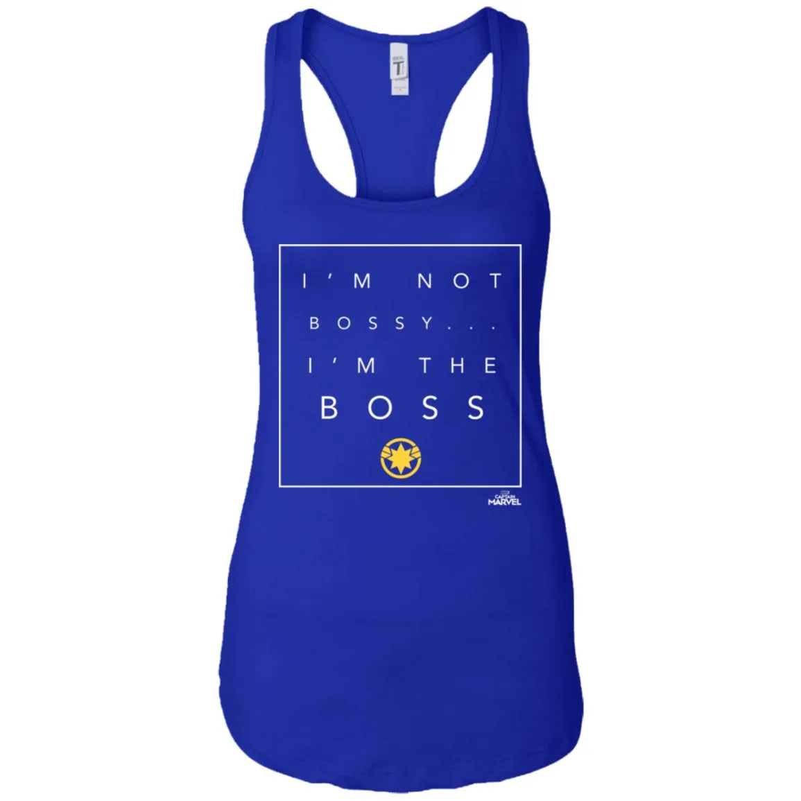 Captain Marvel Not Bossy I'm The Boss Women Tank Top